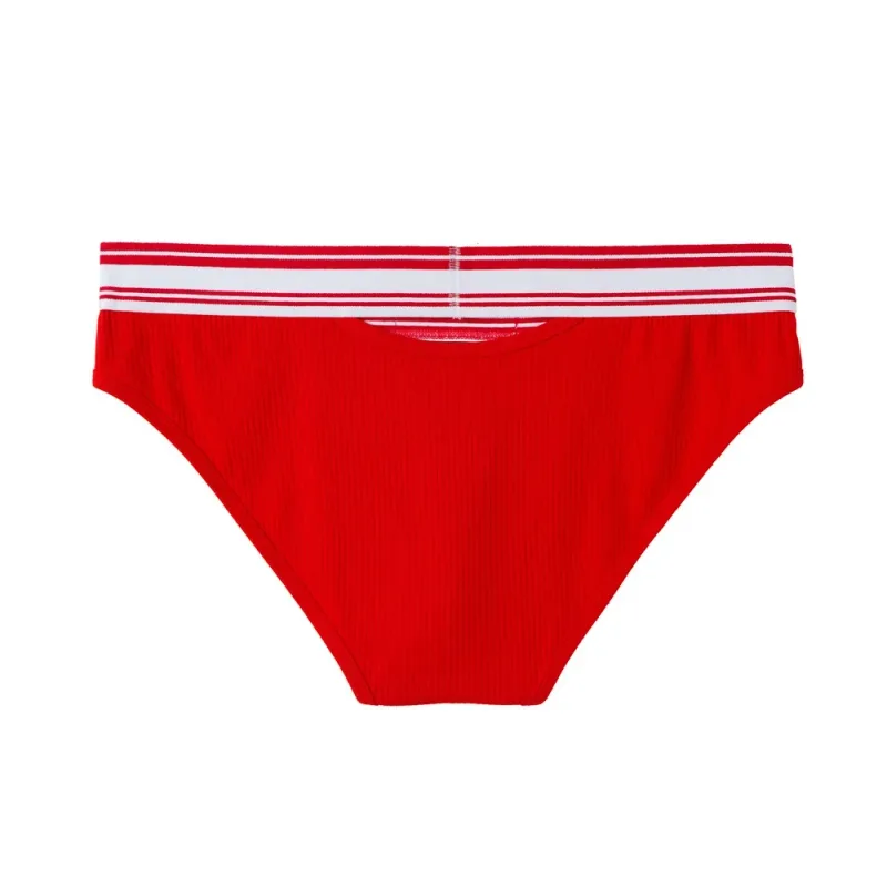 Jockmail Mens Underwear New Arrivalmen Briefs Plaid Pit Cotton Sexyu Bag Front and Rear Openings Cut Outlow Waist Breathable