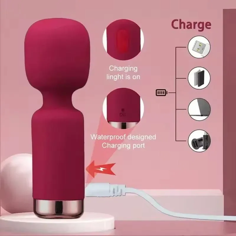 Powerful AV Vibrator Female G Spot Clitoris Stimulator Magic Wand Vangin Nipple Massager Dildo Masturbator Sex Toy for Woman 18+
