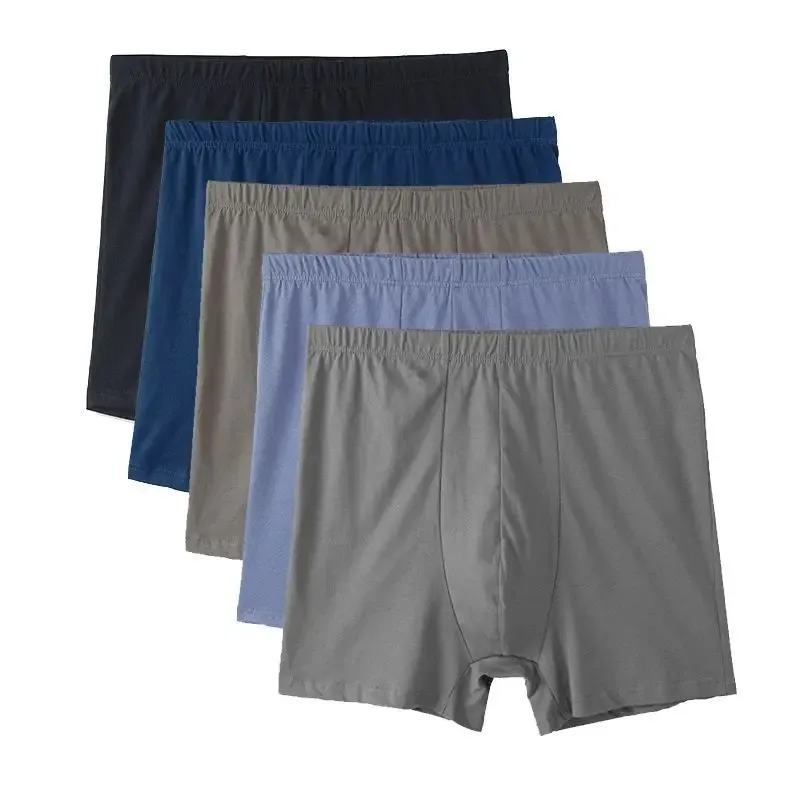 4PCS Loose Fit Cotton Men's Boxer Briefs plus Size Underwear Short 2026 Lot Male Boxer Shorts 8XL 9XL 10XL Comfortable Breathabl
