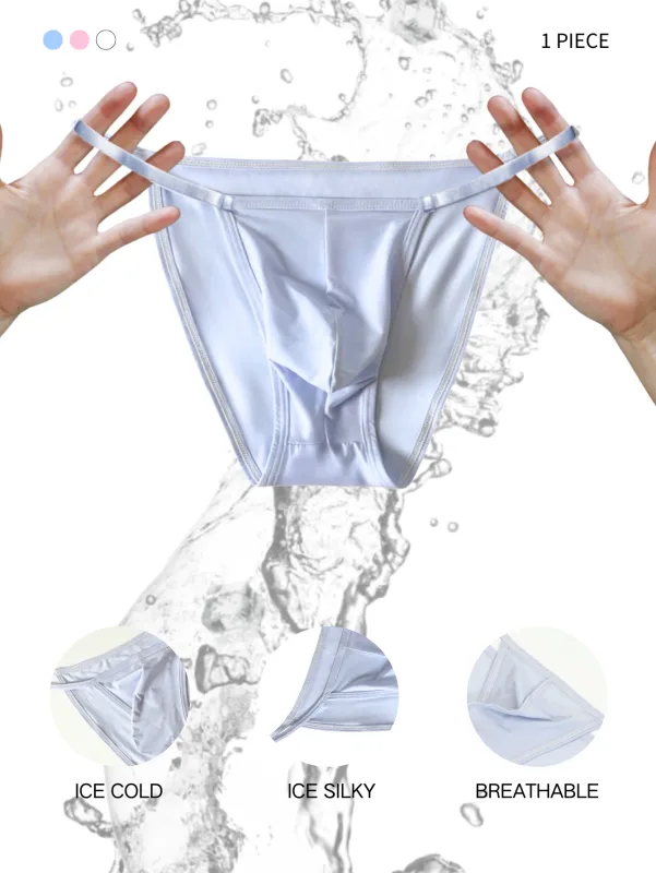 1pc Sexy Men Underwear Briefs Underpants Nylon Quick Dry Men's Briefs Bikini Slip Men's Tanga Briefs Mens Sexy Underwear U Pouch