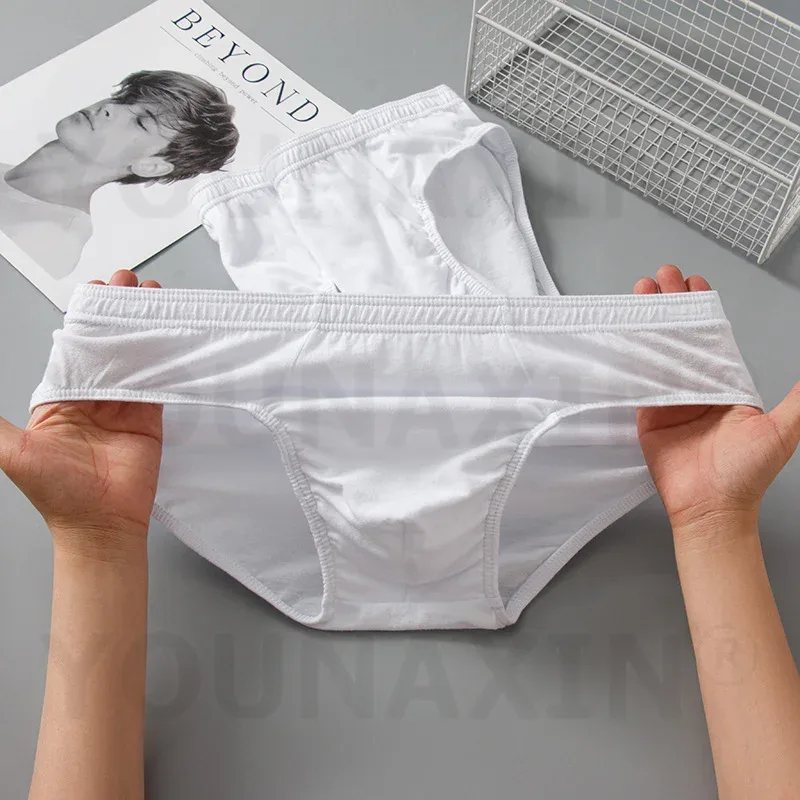 7 Pieces Overweight Men's Big And Tall White Briefs Cotton Plus Size Underwear Panties Undies L XL 2XL 3XL 4XL 5XL 6XL 7XL 8XL