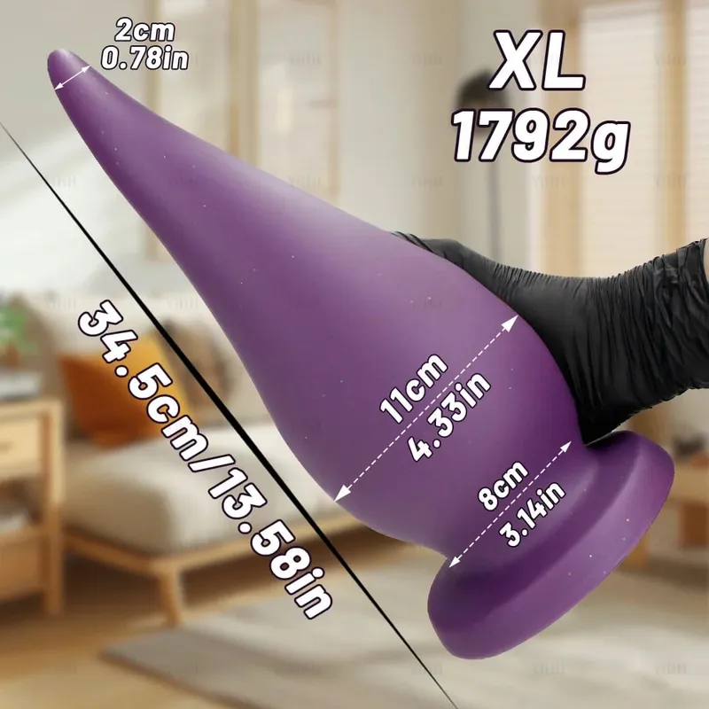 Tapón Anal súper grueso de 6/8/10/11cm, tapón Anal Extra largo, consolador con forma de Fisting, juguete sexual de penetración Anal para mujeres y hombres, masaje de próstata