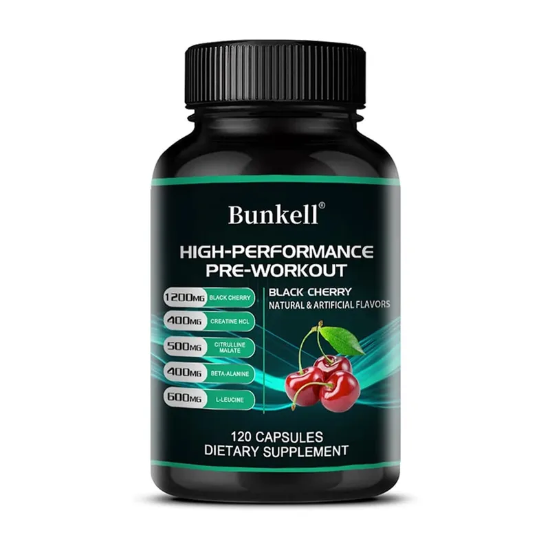 Bunkell Pre-Workout Supplement - Amino Acids Creatine HCI Citrulline Malate Beta-Alanine για βελτίωση της αθλητικής απόδοσης