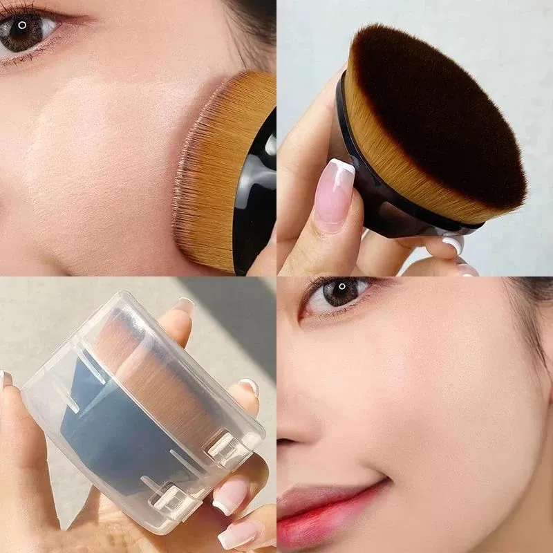 1/2 Buah Kuas Rias Ajaib Baru Kuas Perona Wajah Bedak Kecantikan Kuas Foundation Profesional Portabel Alas Lembut Kosmetik Besar