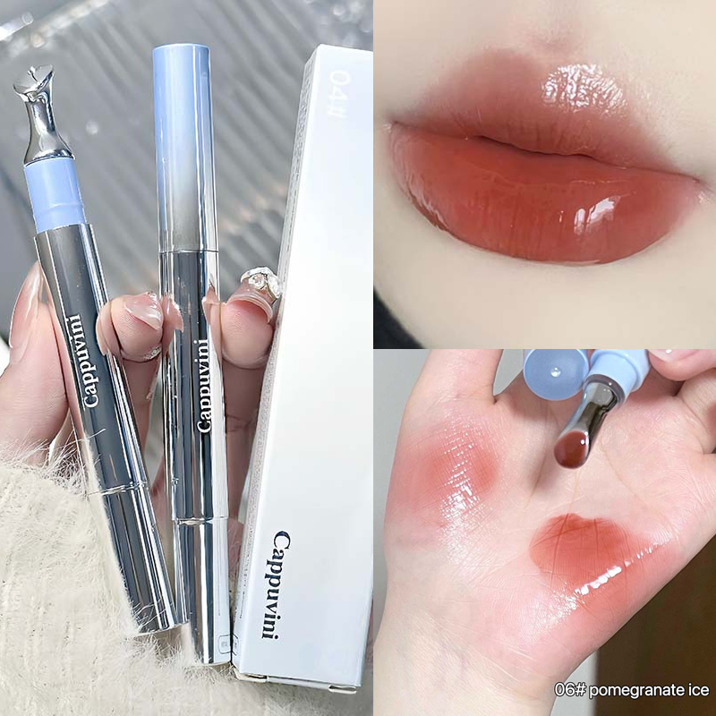 Mirror Watery Essence Lip Gloss עמיד לאורך זמן לא דביק שפתון נוזלי שופע ג'לי Lip Glaze איפור גוון לחות לשפתיים