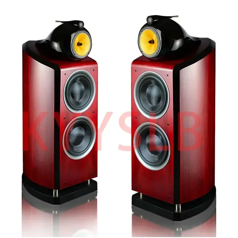 300W 10-inch High Power Three-way 4-unit High-end Passive Speaker Home Theater Floor Speaker Large Bass Speaker High Fidelity