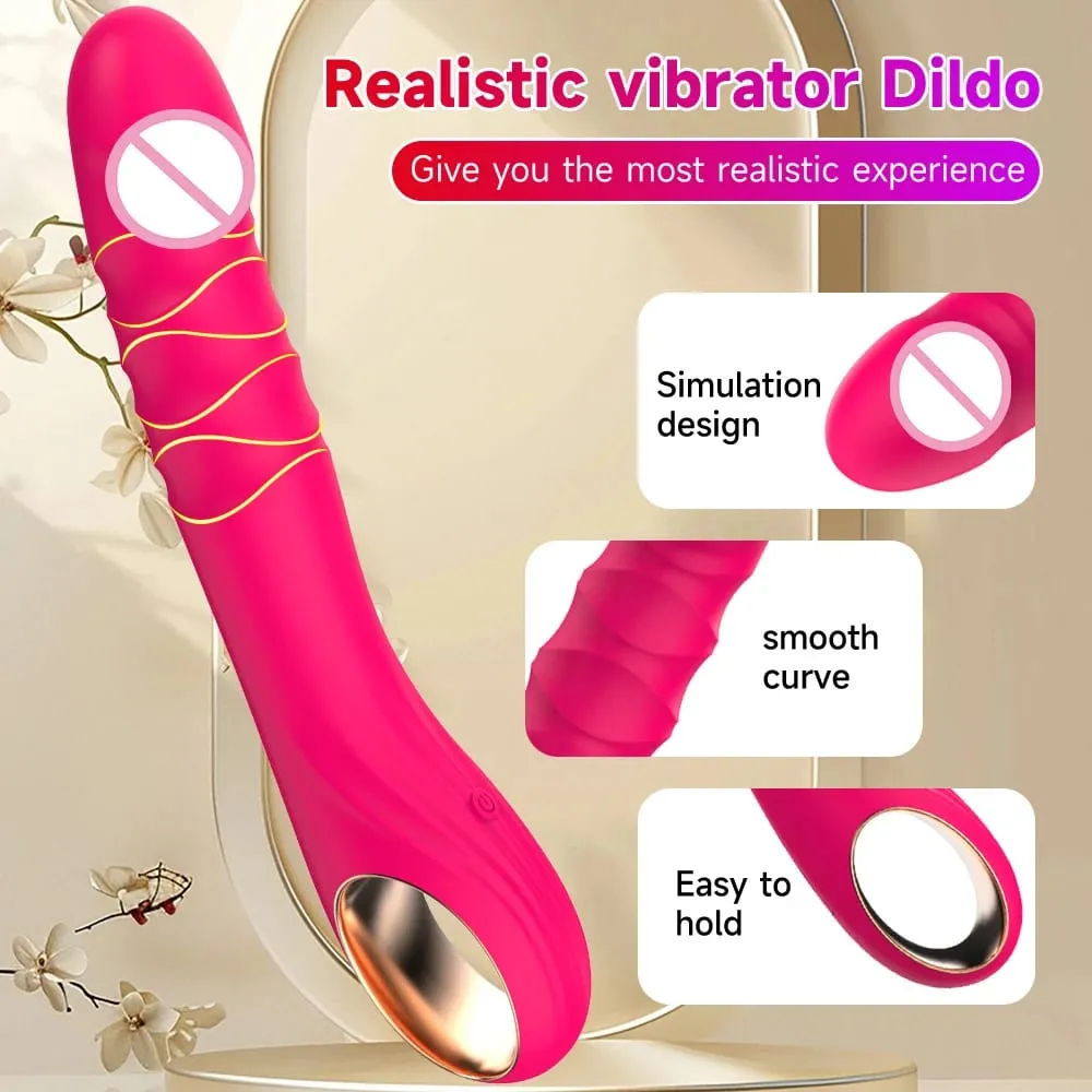 Προσομοίωση δονητή Dildo με 10 ισχυρούς δονητικούς τρόπους κλειτορίδας πρωκτού σημείου G για σεξουαλικά παιχνίδια για ενήλικα θηλυκά — image 3
