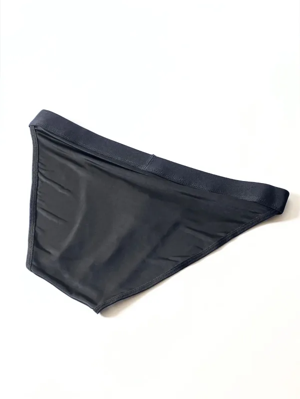 1 Piece Men's Sexy Ultra-Thin Ice Cool High Cut Briefs, Breathable Soft Stretchy Elastic Waistband Casual Daily Underwear