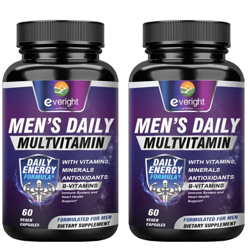 Men's Multivitamin – Pagpapalakas ng Immune na may Bitamina A B12 C D | Pang-araw-araw na Enerhiya at Non-GMO — image 9