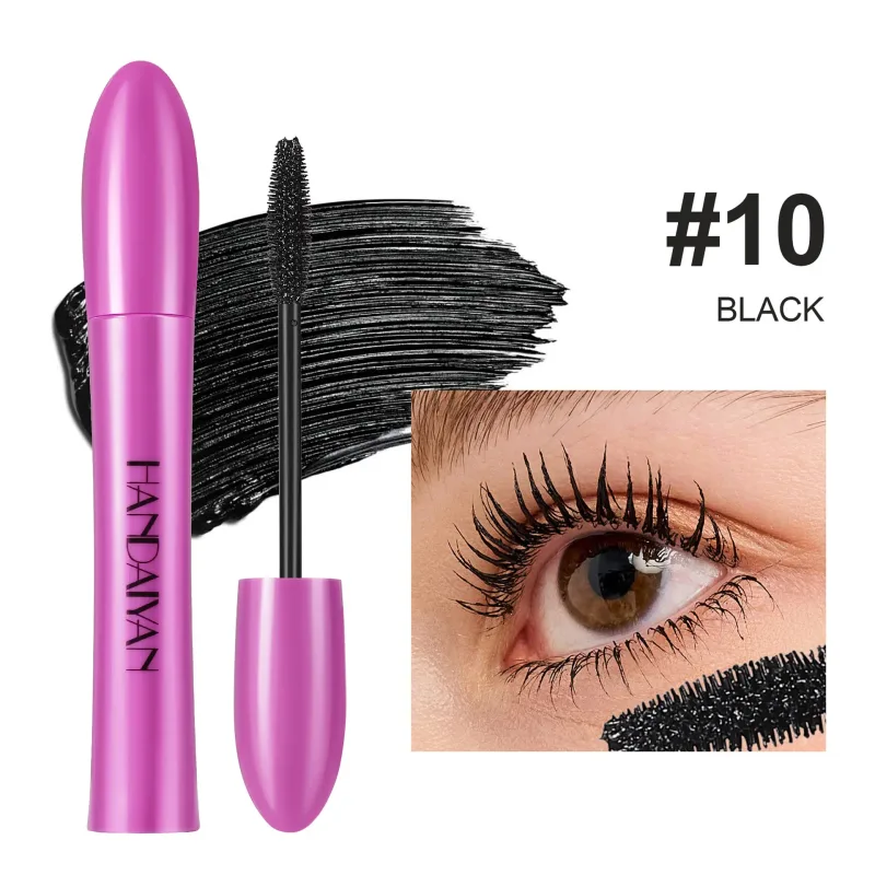 10 Χρώματα αδιάβροχη μάσκαρα όγκου Smudge-Proof Curling μακράς διαρκείας Sapphire Blue Pink Mascara for Eye Makeup Cosmetics