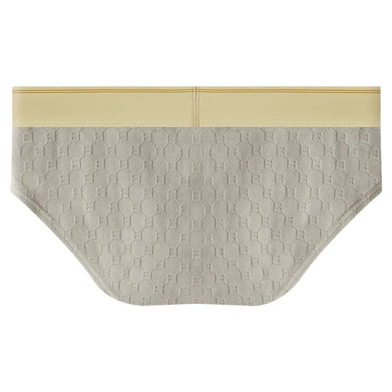 Fashion Men's Underwear Breathable and Comfy Pure Cotton Knit Briefs