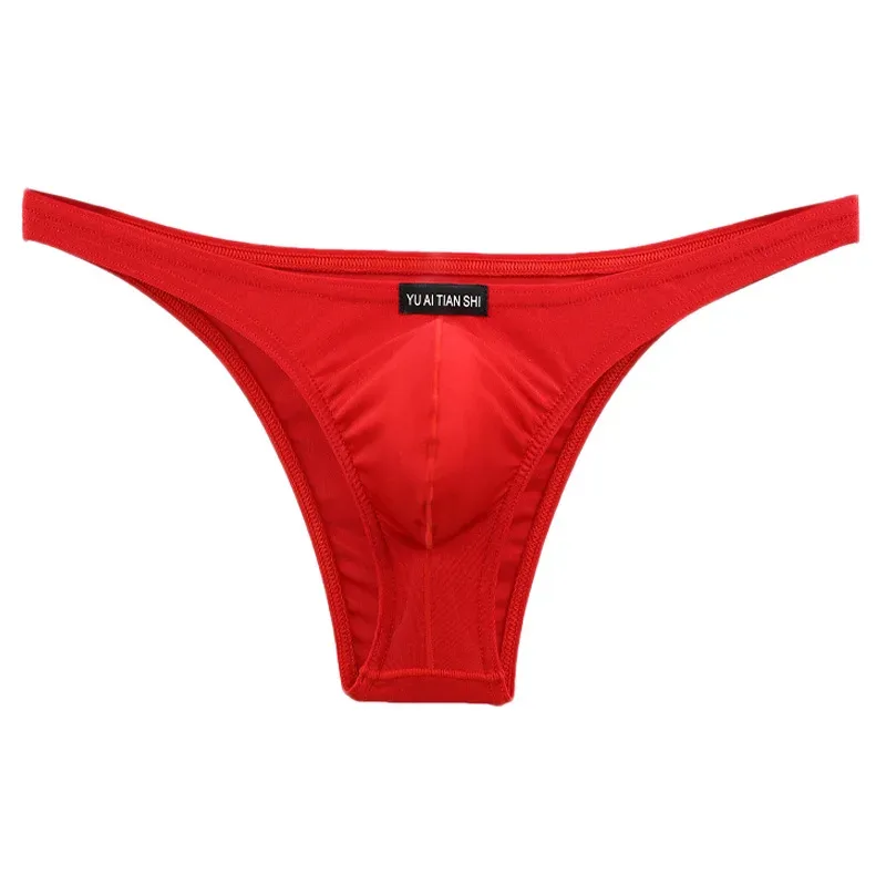 Sexy Underwear Men's Briefs Low Waist Nylon Jockstrap Mini Briefs Bikini Shorts Jockstrap Cueca Underpants Jockmail