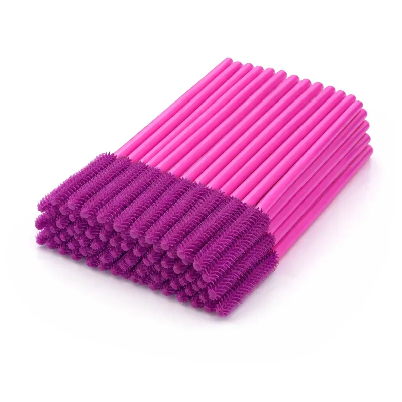 Siliconen Wimperborstel Mascara Wands Applicator Wenkbrauwkam Staaf Spoolies Wimpers Borstels Lash Extension Supplies Make-up Gereedschap