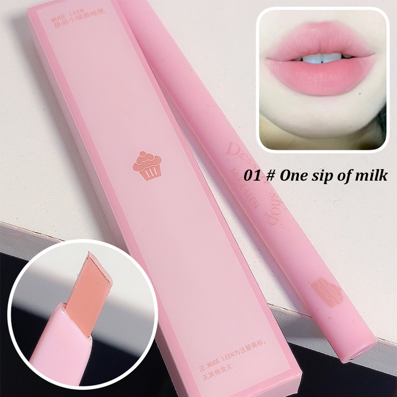 Dessert Lip Liner Automatic rotating waterproof lasting no color outline lip lipstick pen