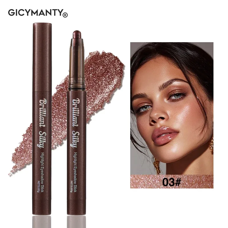 Sparkle Eyeshadow Stick Highlight Eye Pencil Shimmer Pearl μακράς διαρκείας αδιάβροχο πολλαπλών χρήσεων Μακιγιάζ ματιών Beauty