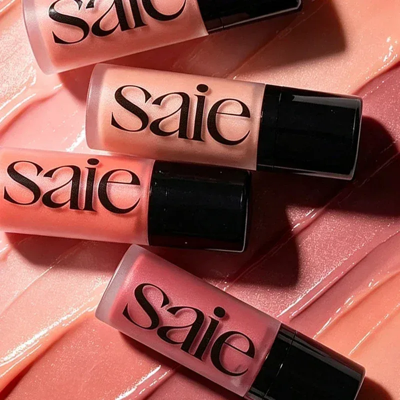 מותג חדש Saie Slight Gloss Liquid Blusher נוזלי High Gloss ג'ל Starglow עמיד לאורך זמן קל לצביעה קוסמטיקה ניידת אופנה