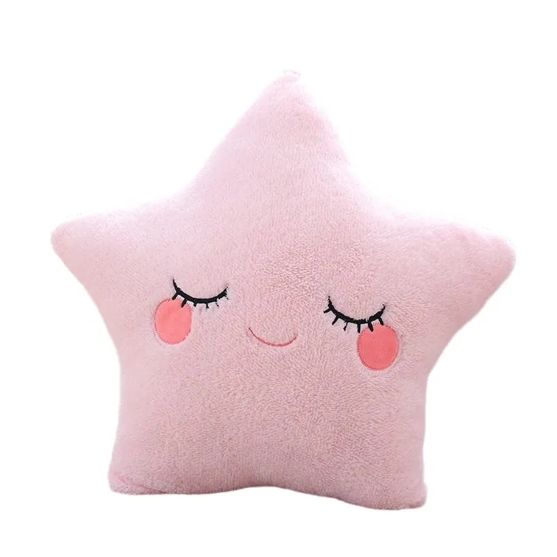 Fantastic Star Cloud Moon Rainbow Plush Pillow Stuffed Sky Natural Cushion Yellow Pink Blue Shy Emotion Plushie Decoration Gift