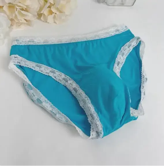New Men's Underwear Sexy Men's Lace Briefs U-Convex Pouch Low-Rise Comfortable and Breathable Shorts Briefs men underwear sexy