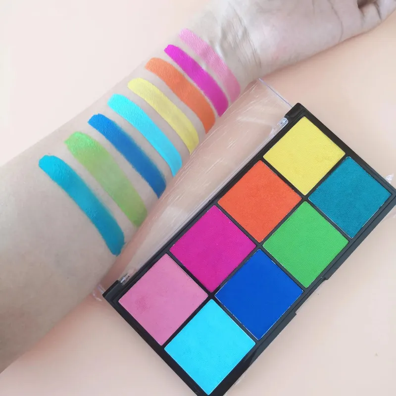Προσαρμογή 8-χρωμάτων Face Body Painting Αποδοχή Micro Palettes Makeup