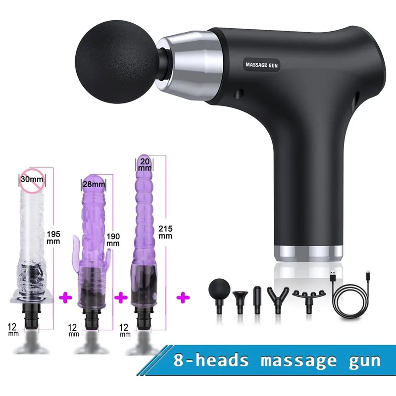 Handheld telescopic sports sex machine Adult Massage Gun for Women Body Deep Tissue Muscle Relaxation striking For Vibration