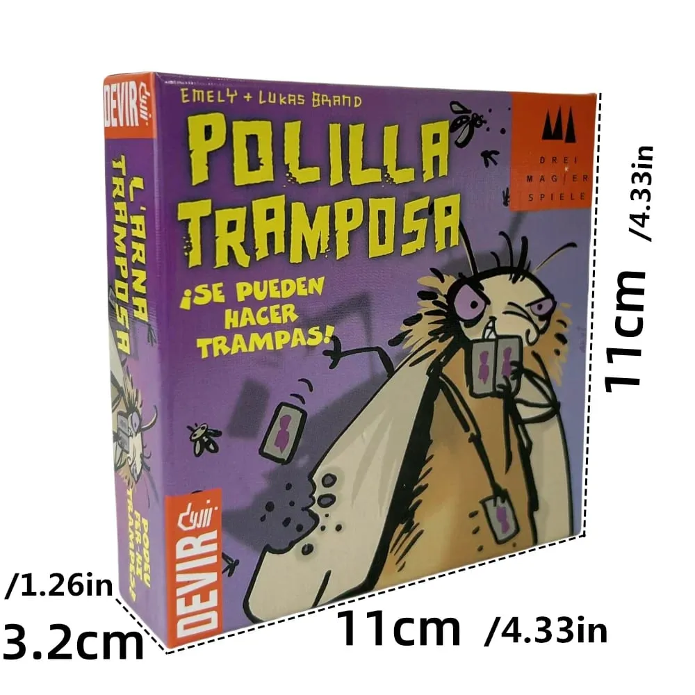 2026 Mogel Motte Polilla Cards Társasjáték Devir-game moly cheate /Royal Xiaoqiang Cheating Moth Cards