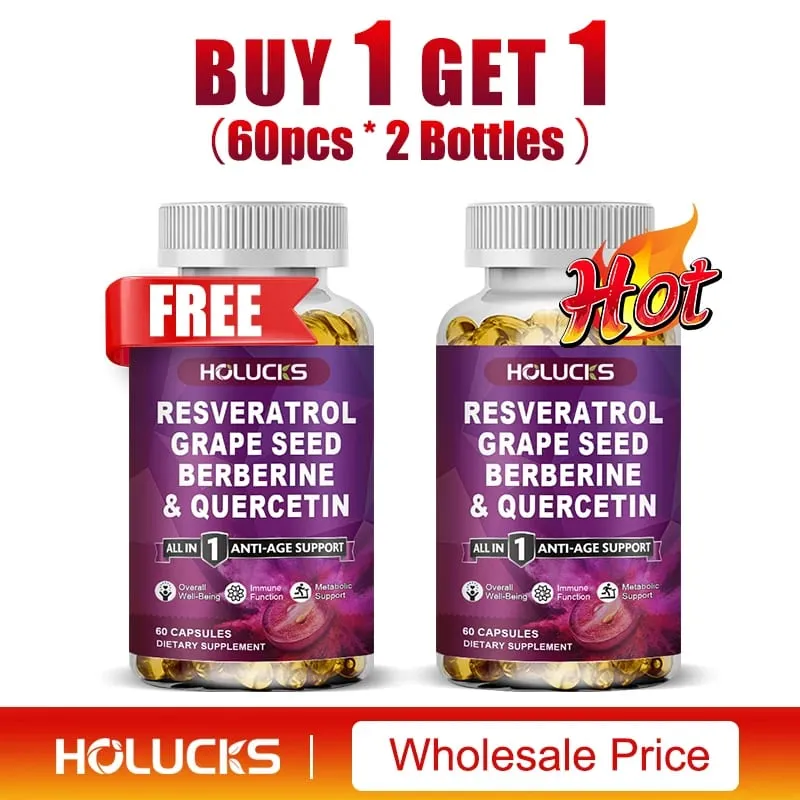 Resveratrol Supplement Boost NAD+ level Anti-Aging Immune Support Improve Metabolic Promote Overall Wellness