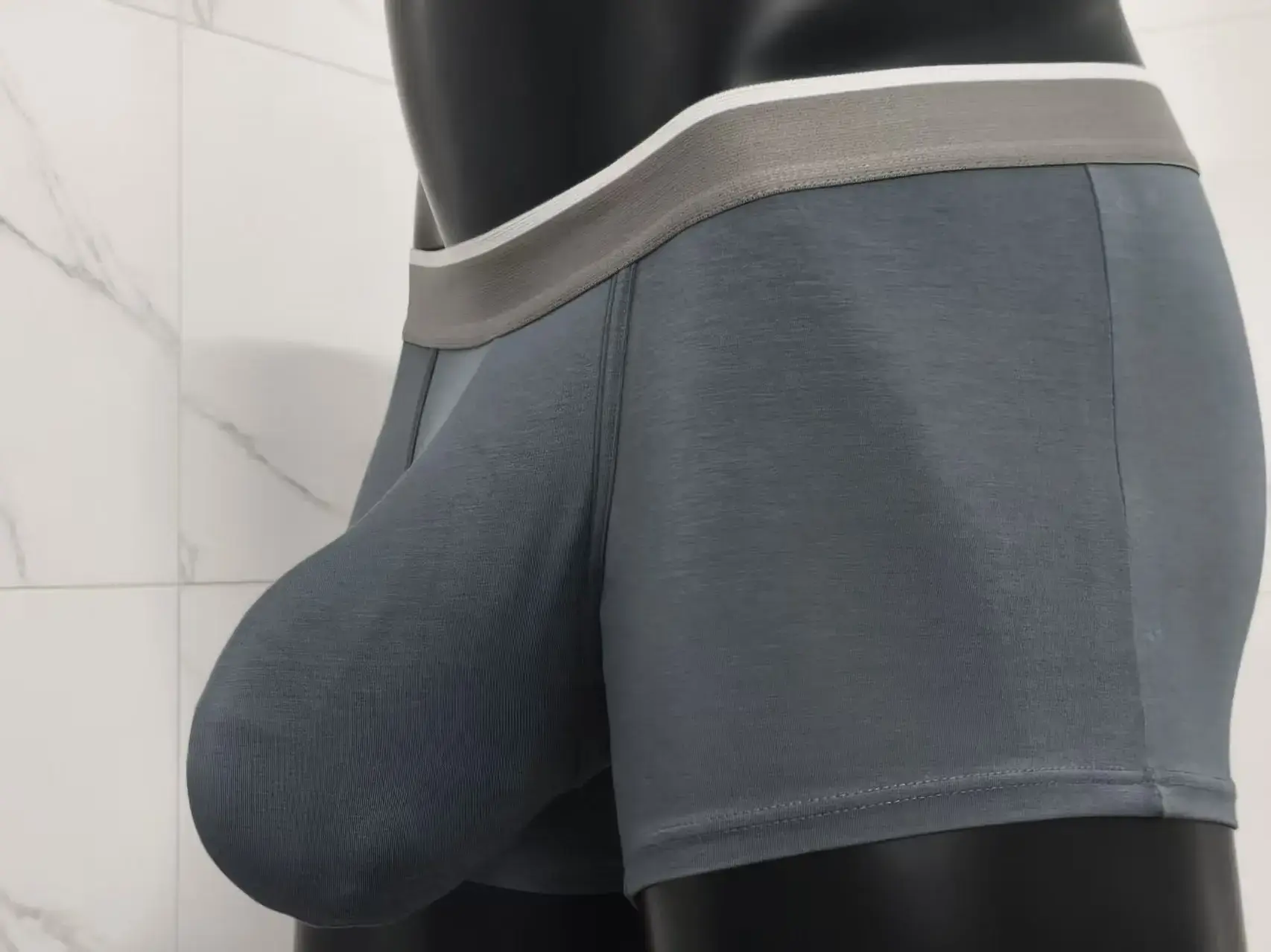 Premium Men Modal Boxer Briefs Big Pouch Underwear Extra Large Bulge Enhancing Breathable Cooling Lightweight Mens Boxers Pantie
