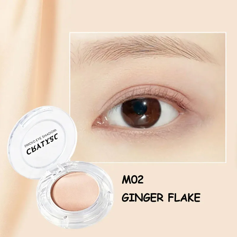 Crystal Single Eye Shadow Silky Smooth Szempúder Hosszantartó Szemfesték Építhető színű koreai kozmetikai koreai smink