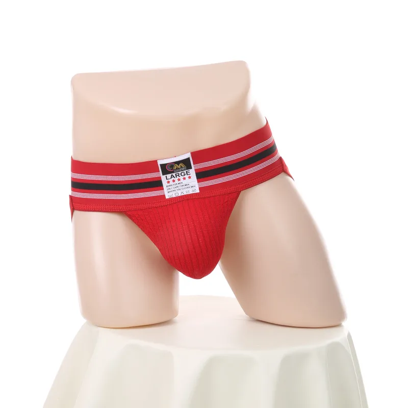 Men Underwear Athletic Jock Strap Supporter Classic Thong Elastic Wide Waistband Underpants Breathable Jockstrap Sexy Lingerie