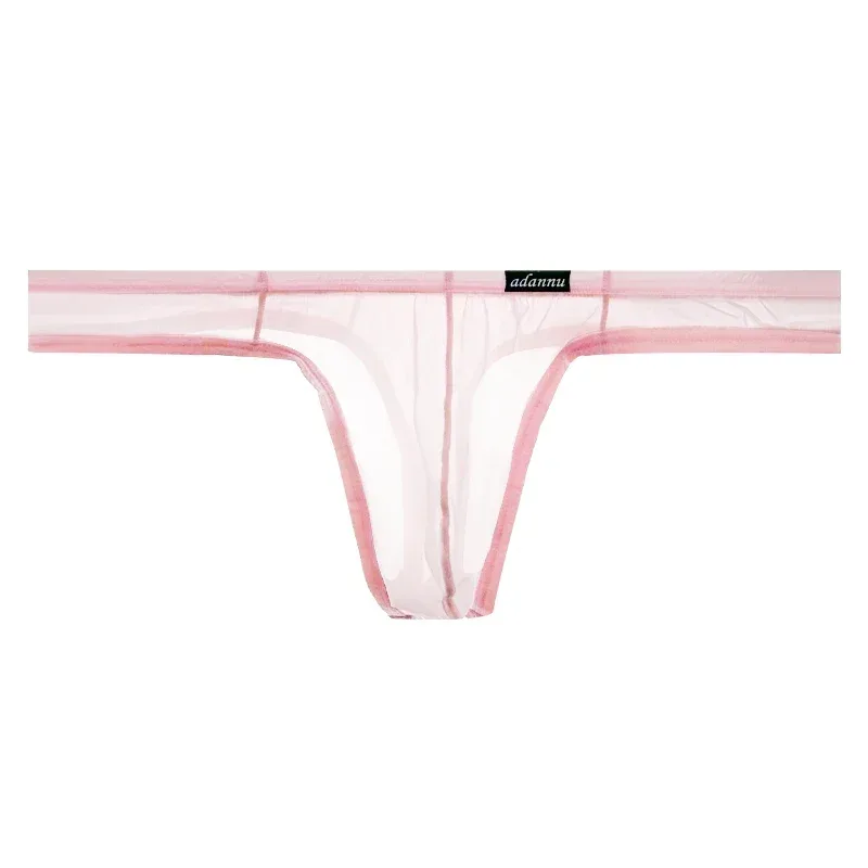 Ultra Thin Sheer Briefs Men Underwear Cooling Knickers Low Rise Bulge Pouch Underpants Soft Mesh Panties Male Thong Pants