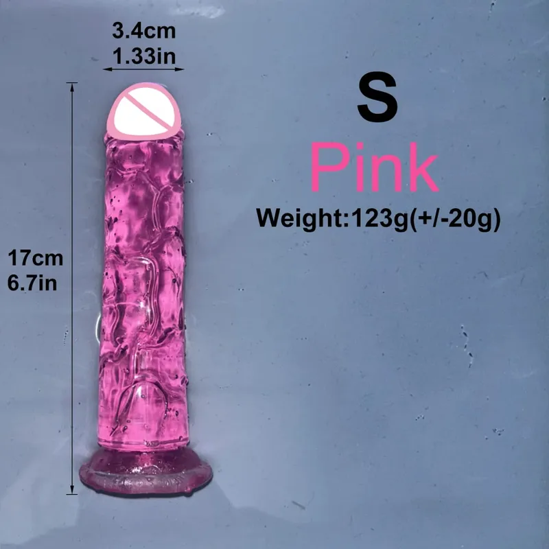 Cheap 5 Colors Small Transparent Dildo Suction Cup Jelly Dick Women Erotic Anal Sex Toys Soft Clitori Vaginal Masturbators Penis