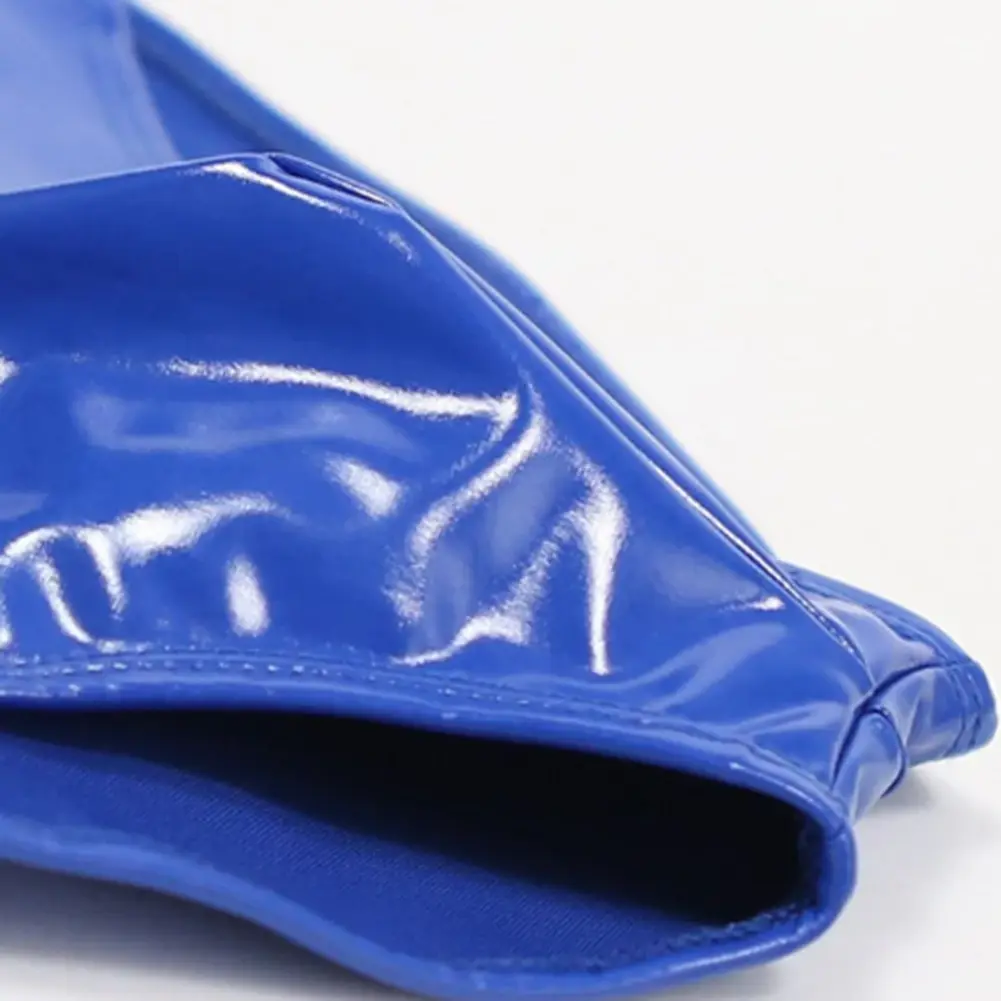 Men Sex Faux Latex Brief Glossy Patent Leather Package Hip Gay Underwear Lingeri Smooth Thongs Candy Color Thong T-Back