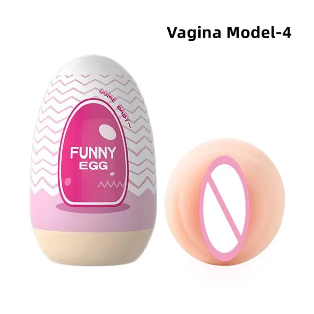 Cups Masturbator Egg Portable Stimulator Penis Massager Soft Rubber Adult Sex Toys for Men Realistic Vagina Pocket Pussy