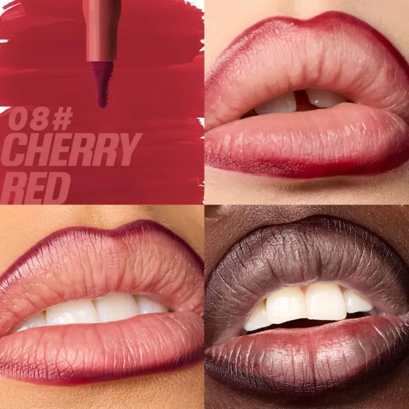 Lip Liner Long Lasting Αδιάβροχο Χρώμα μακράς διάρκειας με υψηλή χρωστική που δημιουργεί τρισδιάστατα πυκνά χείλη που καθορίζουν το μακιγιάζ