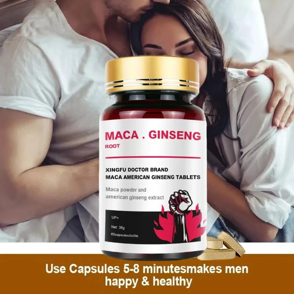 Best Men's Black Maca Supplement - Ginseng Supplement for Health Energy and Endurance Muscle Mass