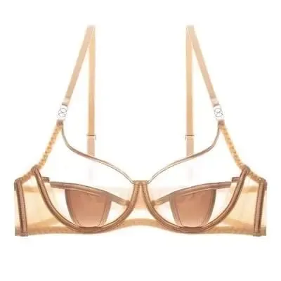 Γαλλικό Σετ σουτιέν Lace Minimizer Ultra Thin Cup Support Anti Sag Push Up Εσώρουχα για Μεγάλο Μπούστο Γυναικεία Αναπνεύσιμα Εσώρουχα 32-38AB