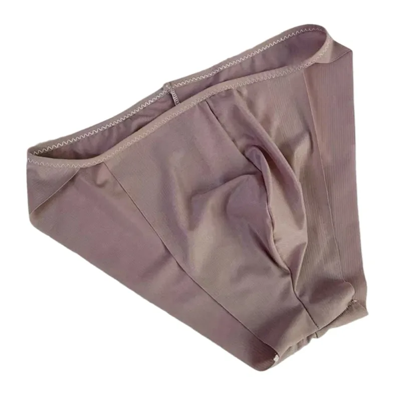 Comfortable Bulge Pouch Men High Cut Transparent Underwear Mesh Panties Underpants Fashion Seamless Lingerie Man