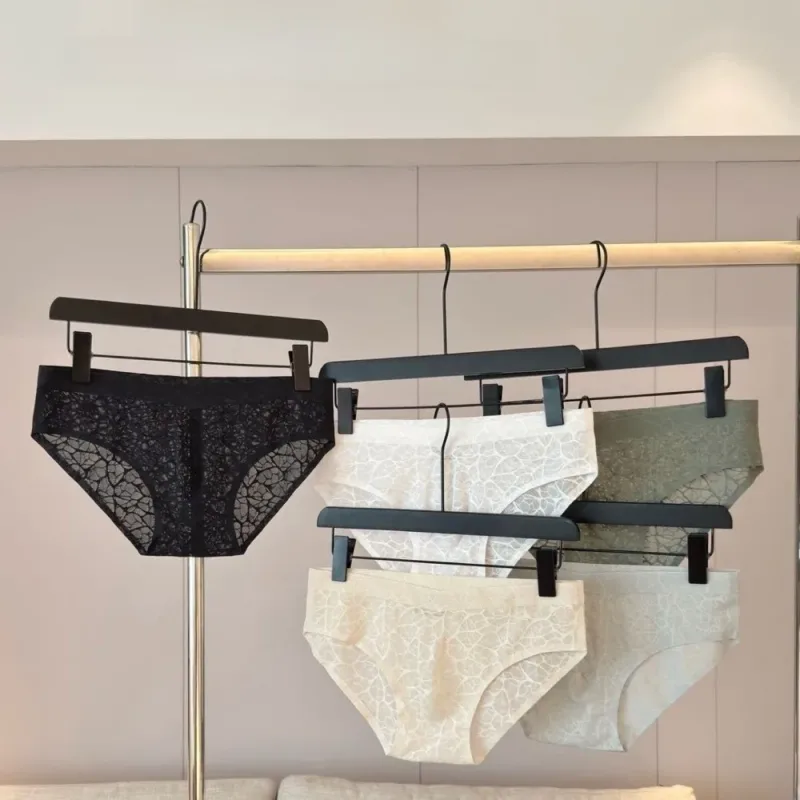 Cool Summer 3D Bulge Pouch Men's Underwear Lingerie Transparent Mesh Panties Thin Stripe Grid Triangle Panties Men