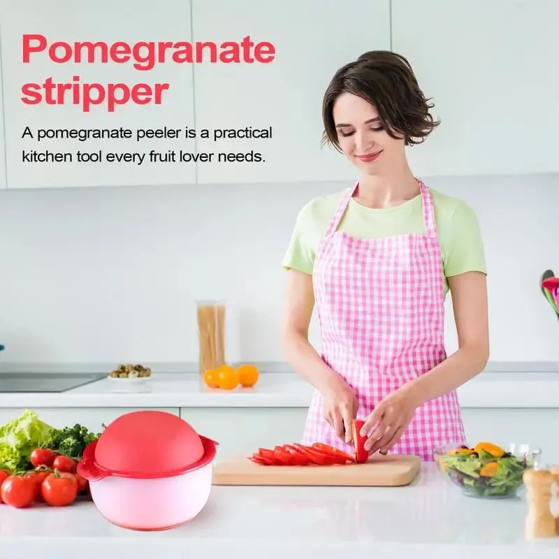 Pomegranate Deseeder Silicone Kitchen Fruit Bowl Pomegranate Peeler Arils Removal Tool Fruit Opener Household Kitchen Gadgets