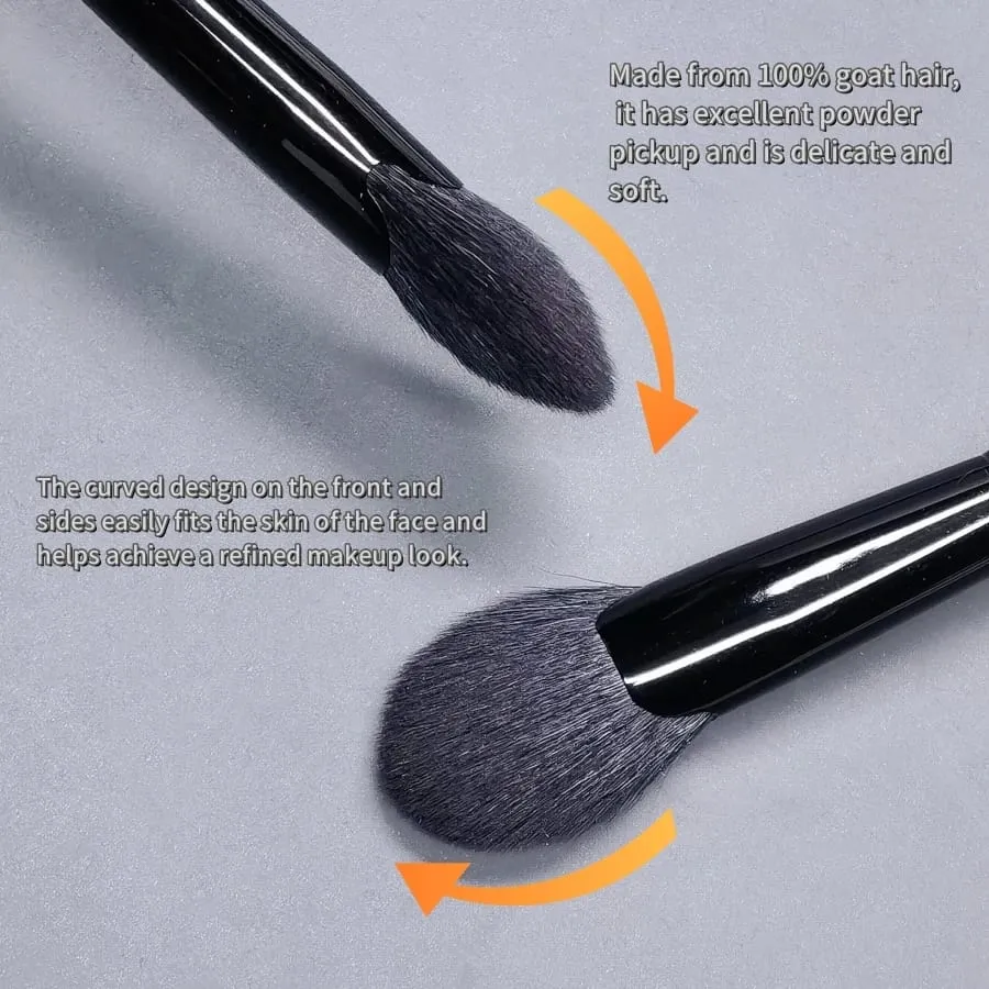 Fan Makeup Brush Highlighter Face Shadow Mga Buhok ng Kambing Blush Powder Make Up Brushes Pro Essential Cosmetic Tools