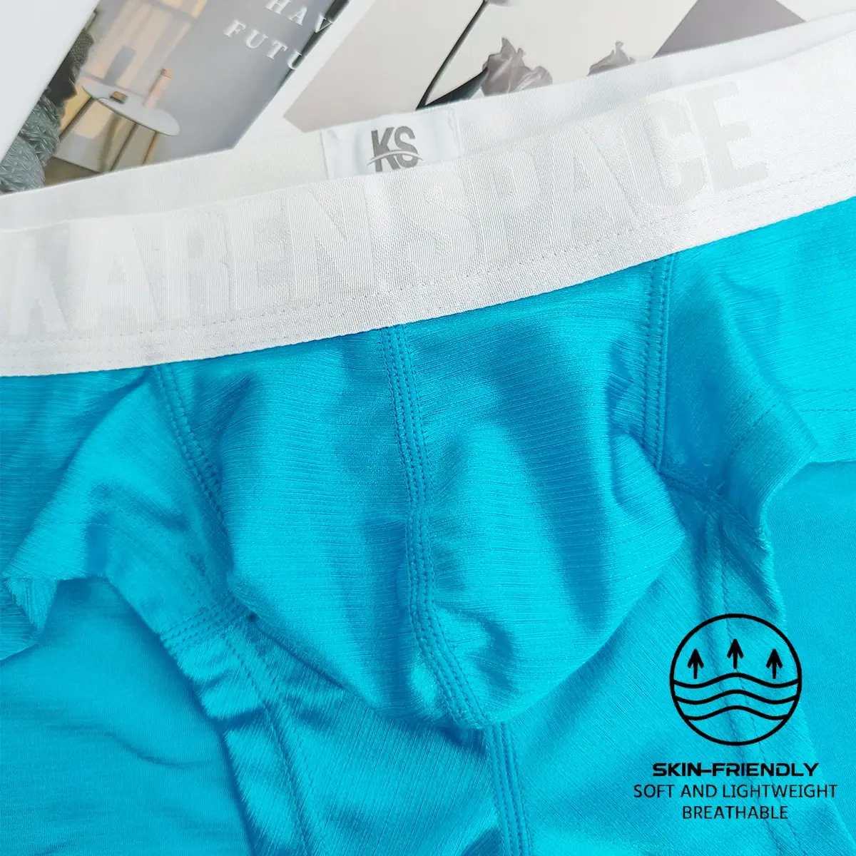 Comfortable Boxer Briefs for Men Youth Pure Color Simple Style Personalized Square Shorts 1pc Flat Angle Underwear for Men