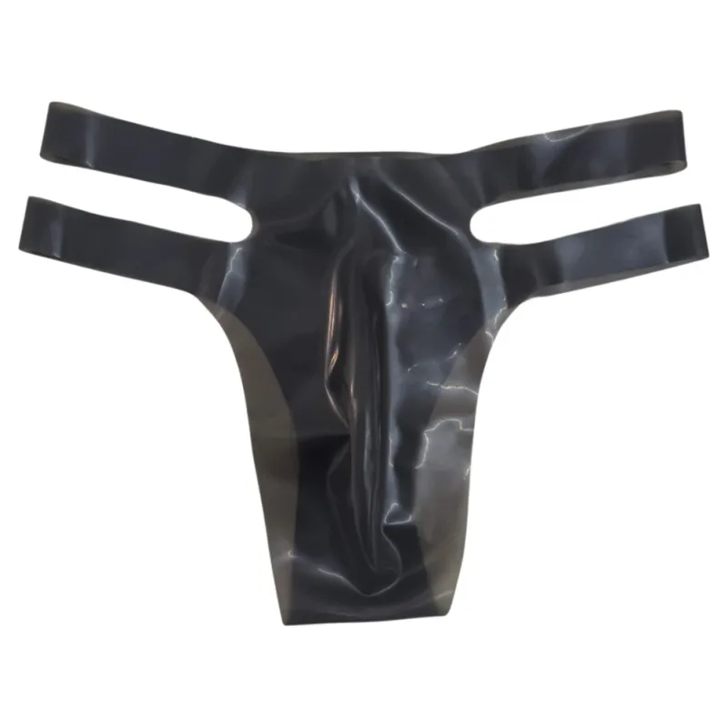 Mens Latex Briefs Sissy Seamless Brazilian Underwear Low Waist Erotic Underpants