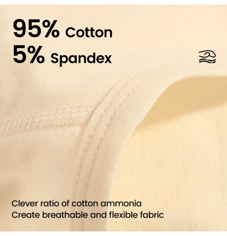 Men's pure cotton breathable and comfortable triangular underpants, mid-waist, skin-friendly and soft, teenagers' underpants