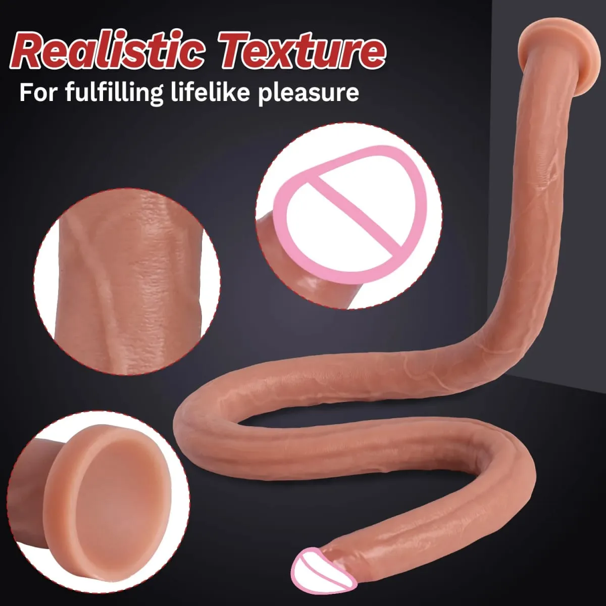 Εξαιρετικά μακρύ ρεαλιστικό Dildos G Spot Διέγερση βαθιάς αφής πέους κόλπος πρωκτικό Dildo Dick Παιχνίδια σεξ ενηλίκων για γυναίκες Ανδρικά βύσματα γλουτών
