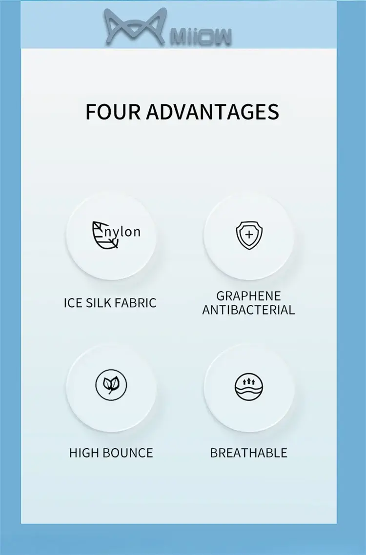 MiiOW 6Pcs Silky Ice Silk Men's Boxershorts Graphene Antibacterial Crotch Mens Underpants Breathable Man Underwear Panties Boxer