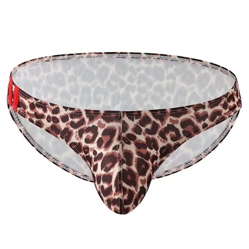 Men's Underwear Breathable Panties Fashion Printed Underpants Low Waist Lingerie Briefs