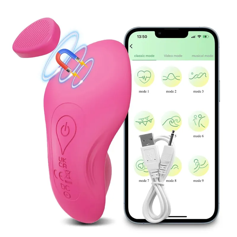 APP Control Clitoris Clit Stimulator Vibrator Γυναικείες φορητές δονητές Γυναικεία αυνανισμός Μαγνητικά εσώρουχα Παιχνίδια σεξ για ενήλικες