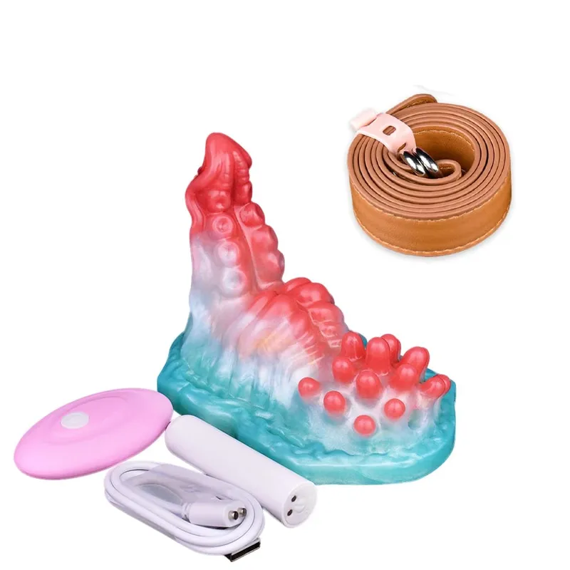 Wireless Control Silicone Octopus/Granule Sex Grinder Strapon Grinding Hump Friction Vibration Massage Female Masturbation
