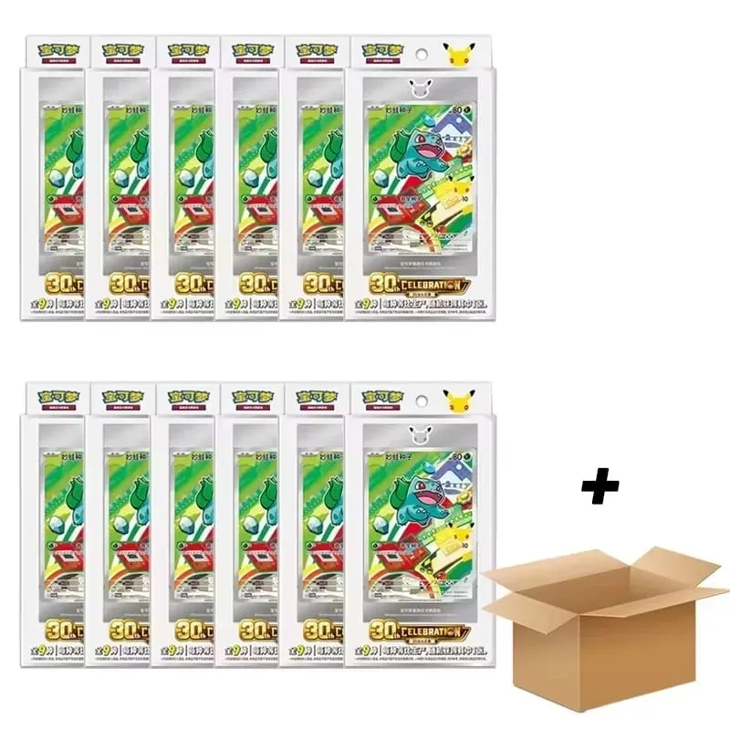 Original Pokemon 30th Anniversary Vol.1 Vol.2 Vol.3 Original Partner Special Illustration Set Gift Box PTCG Collectible Cards