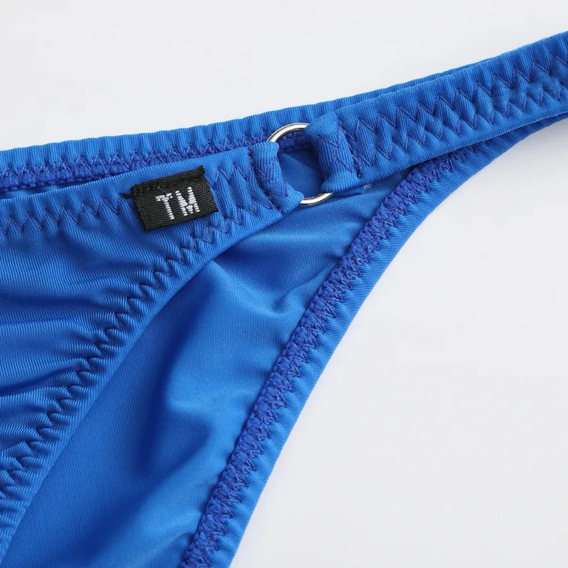 Men's Half-covered Butt Briefs Bulge Pouch Comfortable Underwear Gay Lingerie Sexy U Convex Belt Loop Low Waist Underwear